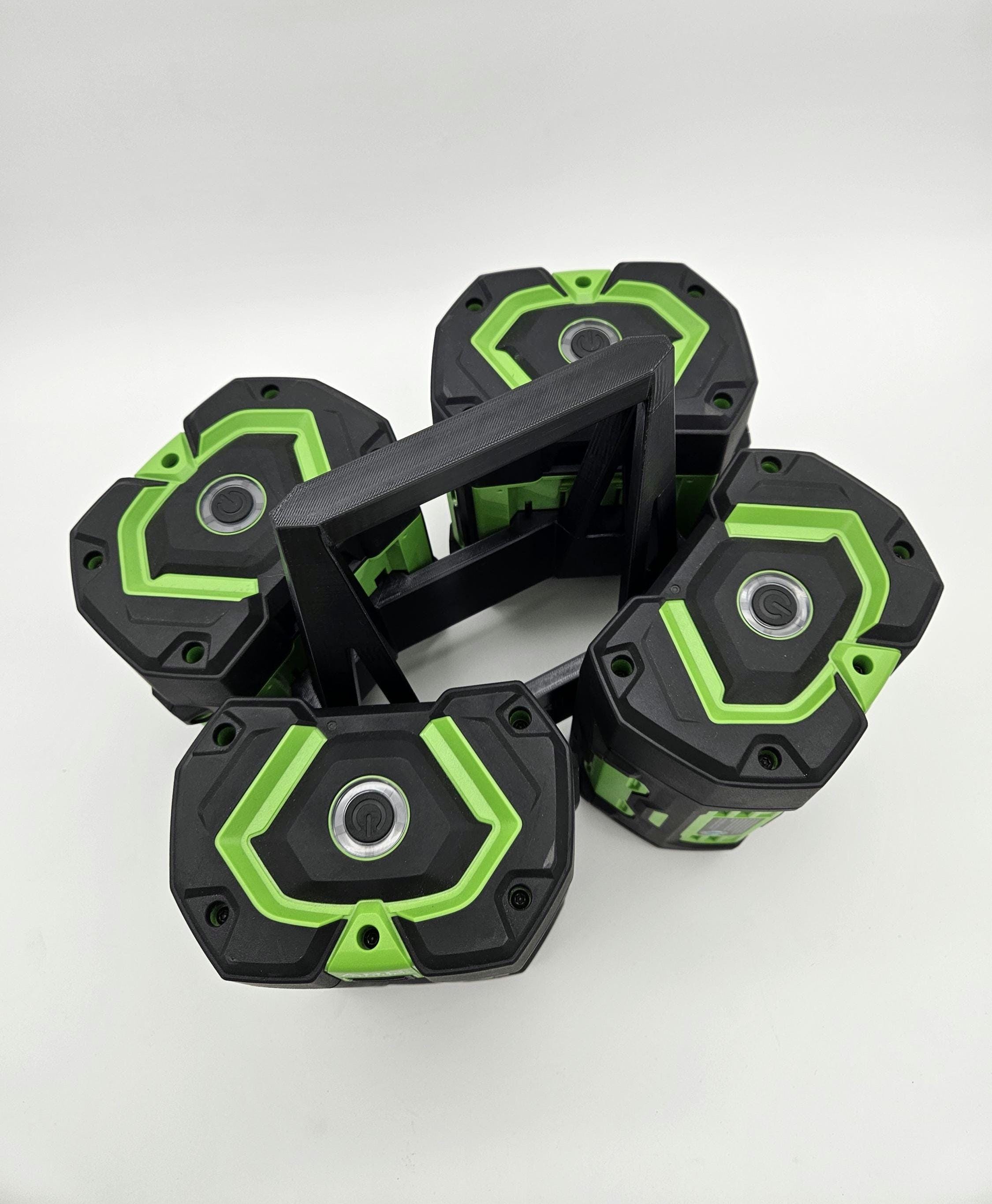 4-Battery Carrier for EGO Power+ | Portable EGO 56V Battery Handle | Easy Carry Organizer