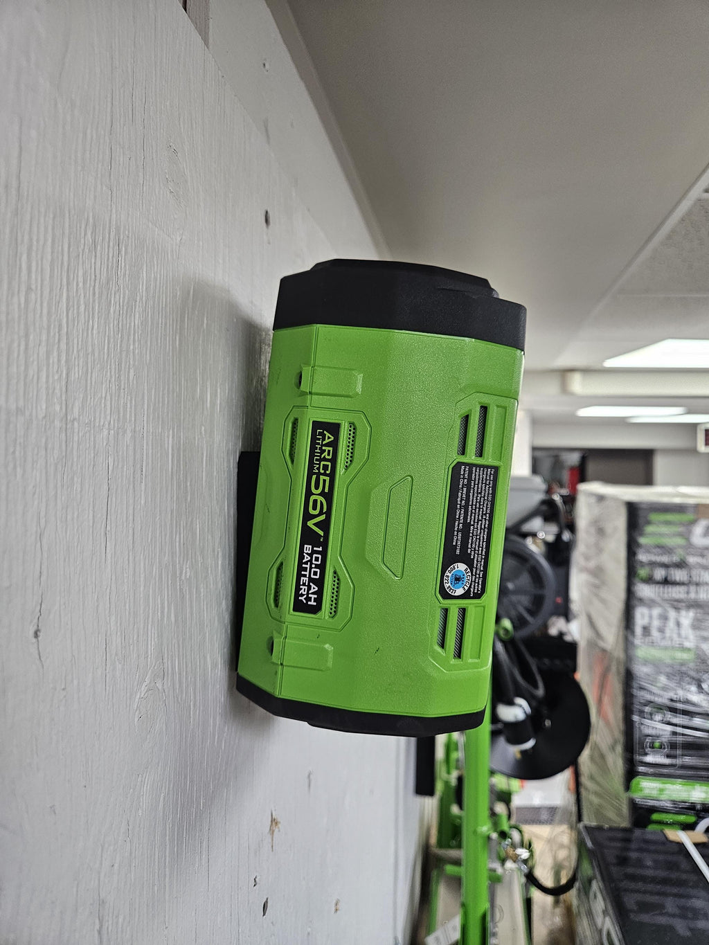 Ego battery wall mount