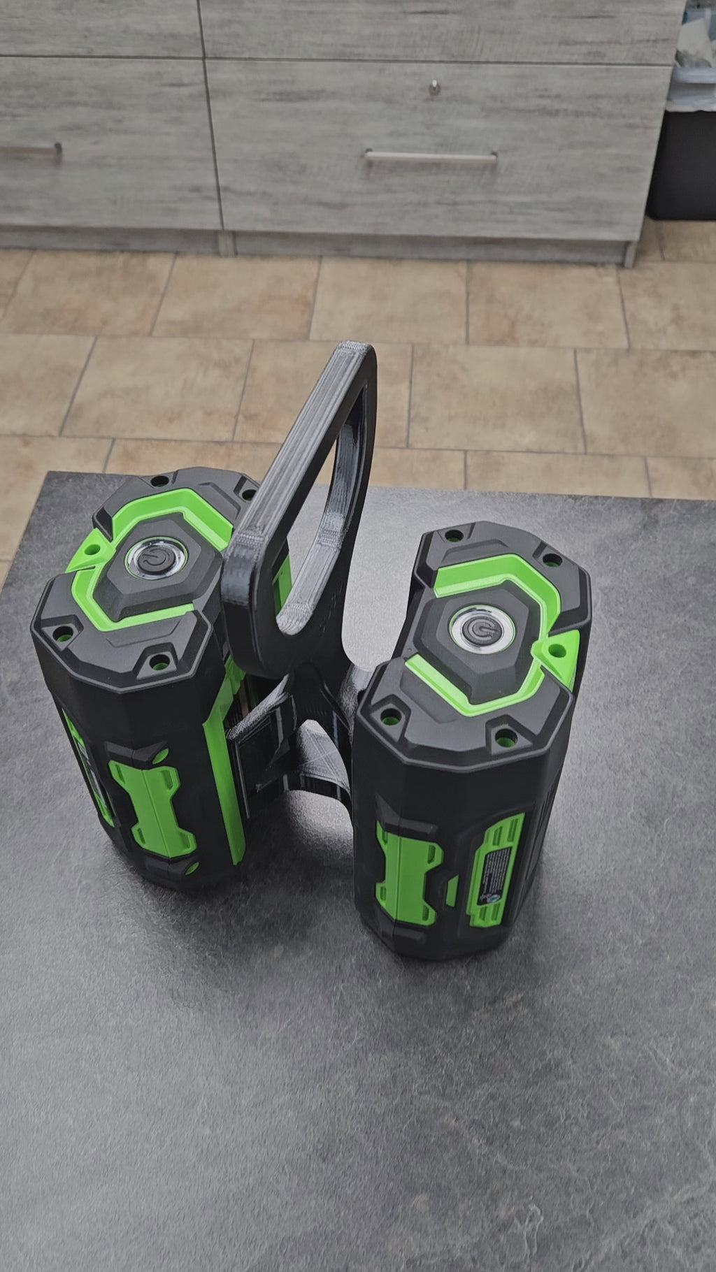 2-Battery Carrier for EGO Power+ | Portable 56V Battery Handle | Lightweight Carry Grip